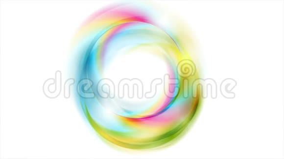 彩色闪亮的抽象圆圈视频动画视频的预览图