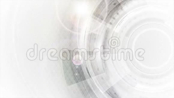 灰色和白色未来技术视频动画视频的预览图