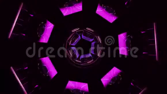 紫色的抽象旋转片视频的预览图