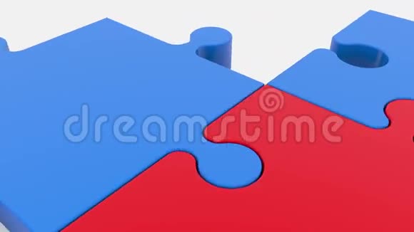 红色和蓝色的移动拼图视频的预览图