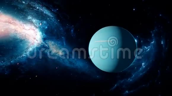 来自深空的真实美丽星球天王星视频的预览图