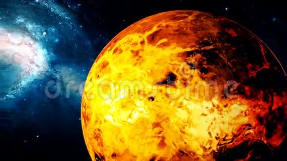 来自深空的真实美丽行星金星视频的预览图