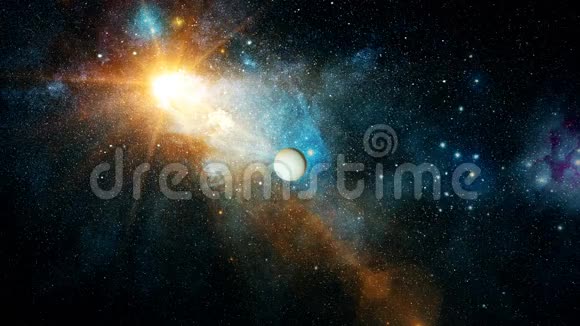来自深空的真实美丽星球天王星视频的预览图