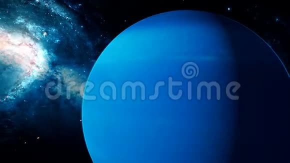 来自深空的真实美丽星球海王星视频的预览图