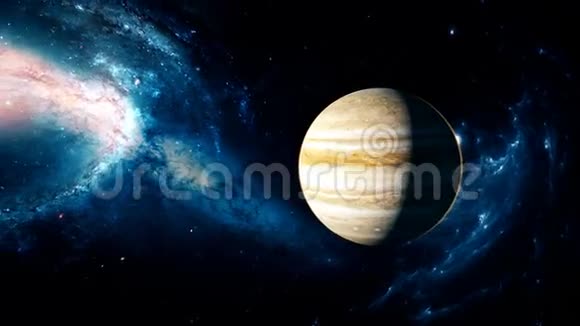 来自深空的真实美丽的木星视频的预览图