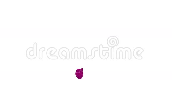 溅出一道紫色液体到空气中果汁视频的预览图