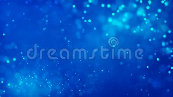 高清循环背景与漂亮的蓝色粒子视频的预览图