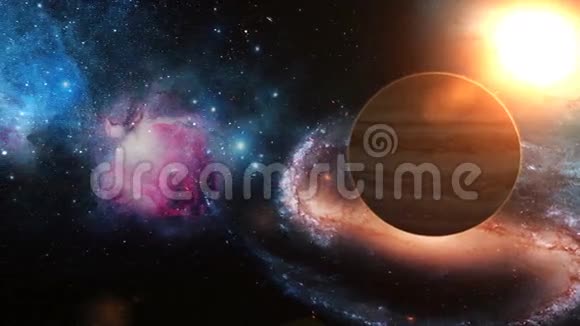 从太空出发的现实行星木星视频的预览图