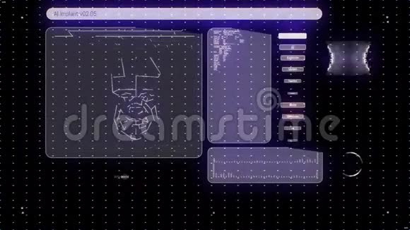 未来派数字接口屏幕视频的预览图