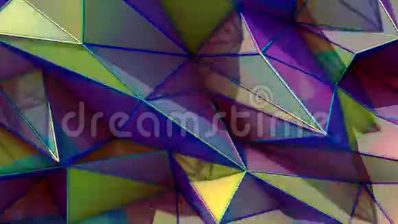 多边形抽象表面半环三维渲染视频的预览图