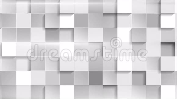 抽象灰科技几何方块视频剪辑视频的预览图