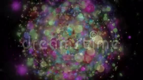 轻粒子物体慢运动的未来动画4096x2304环4K视频的预览图