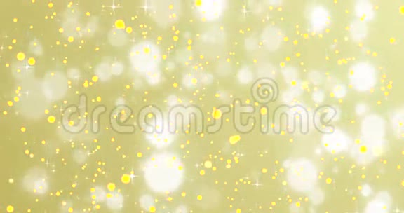 圣诞金色闪耀的背景星星和金色的节日视频的预览图