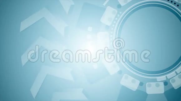 抽象蓝色技术视频动画视频的预览图