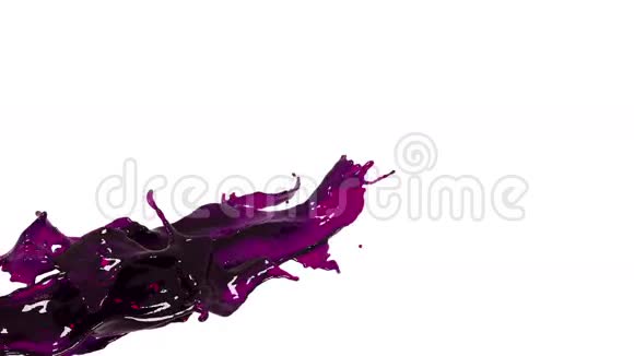 粉红色液体飞溅的特写镜头石油视频的预览图