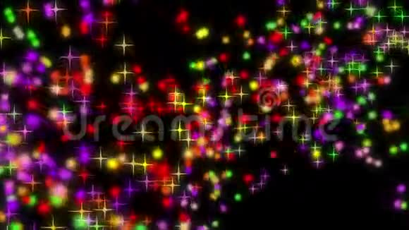 带星星和灯光的精彩圣诞动画视频的预览图