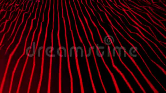 黑色的红色抽象线视频的预览图