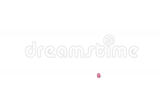 慢动作的红色飞溅的特写镜头油漆视频的预览图