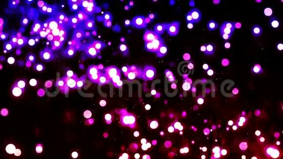 高清循环背景与漂亮的紫色发光薄纱视频的预览图