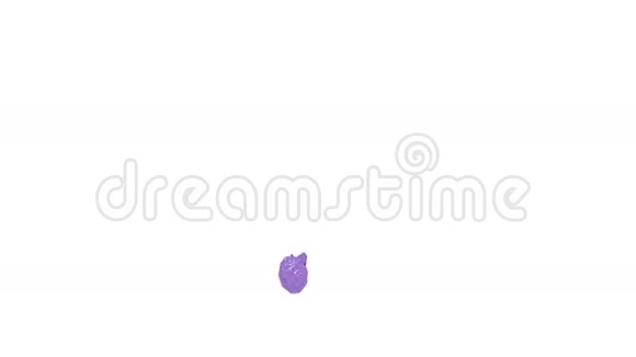 彩色的水把紫色的液体溅到空中视频的预览图