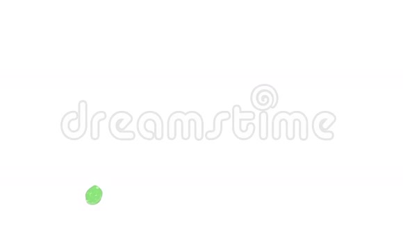 绿色流体在运动中流动慢动作视频的预览图
