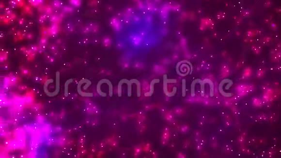高清循环背景与良好的粉红色粒子视频的预览图