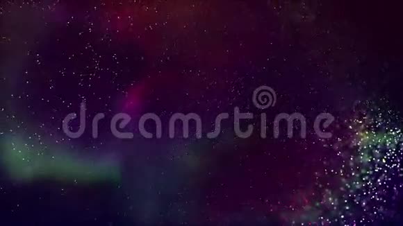 高清循环背景与漂亮的彩色粒子视频的预览图