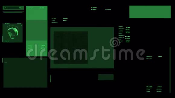 未来主义界面的高分辨率镜头视频的预览图