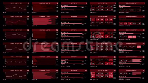 未来派数字接口屏幕视频的预览图