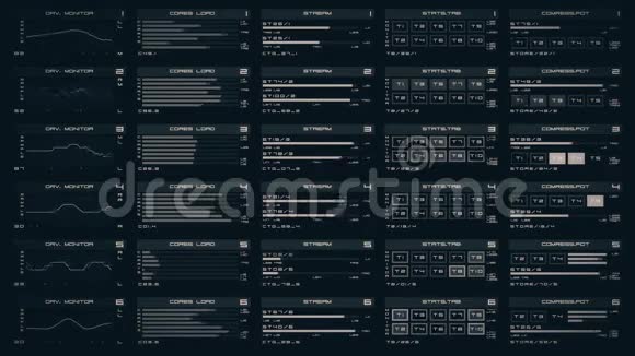 未来派数字接口屏幕视频的预览图