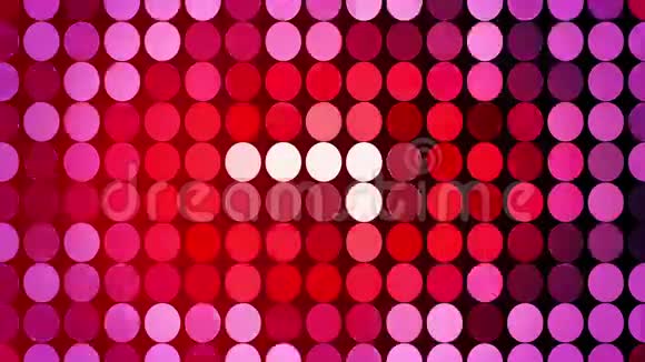 抽象红色闪烁圆圈视频的预览图