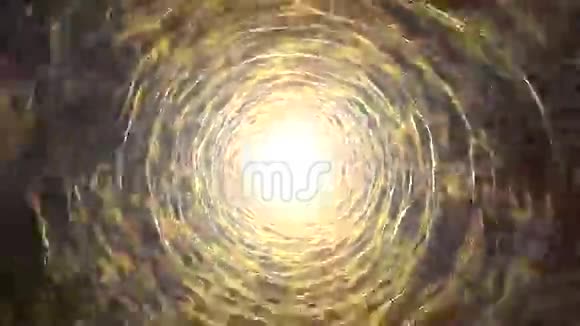 抽象旋转隧道黄色视频的预览图