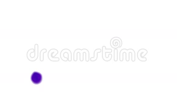 紫色液体溅在慢运动与自由度透明液体视频的预览图