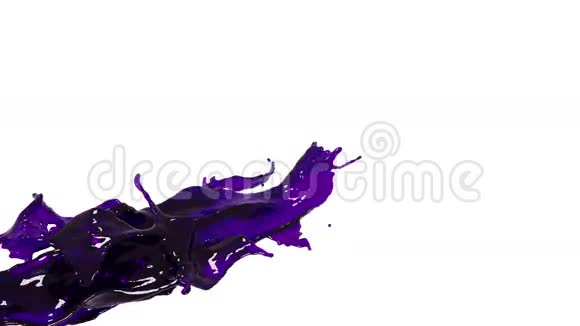 石油粉红色液体飞溅的特写镜头视频的预览图