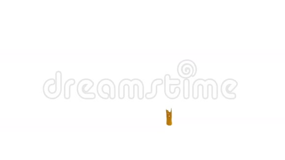 黄色飞溅的特写镜头果汁视频的预览图