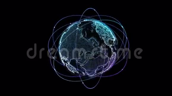 地球的数字技术连接视频的预览图