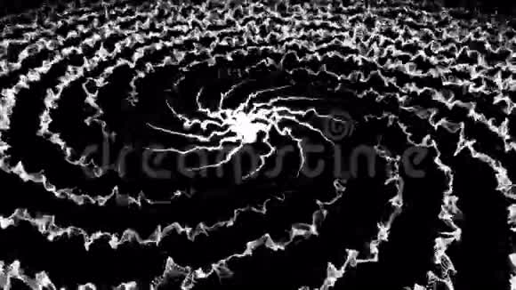 螺旋抽象背景与粒子视频的预览图