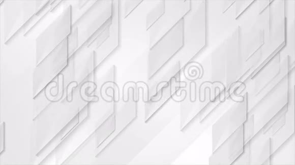 浅灰色科技几何视频动画视频的预览图