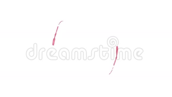 白色背景上红色液体圆圈视频的预览图