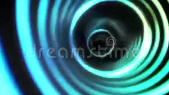 蓝色圆涡设计上黑色视频的预览图