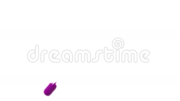 紫色溅在空中慢动作自由度视频的预览图