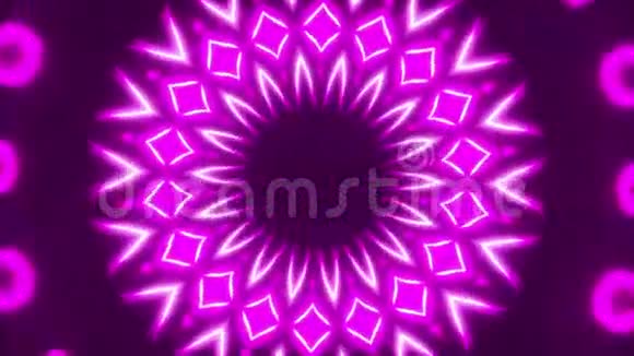紫色抽象背景光环视频的预览图