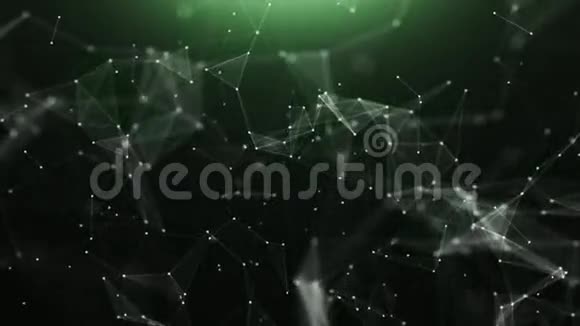 技术抽象绿色三角形背景视频的预览图