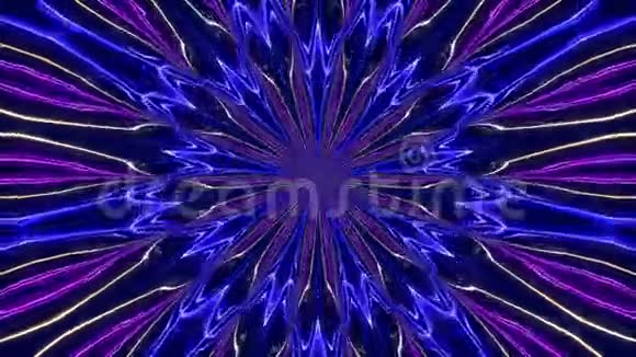 蓝色抽象背景光线循环视频的预览图