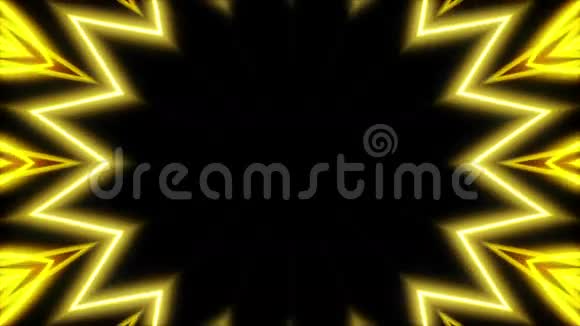 金色的光和黑色的背景循环视频的预览图