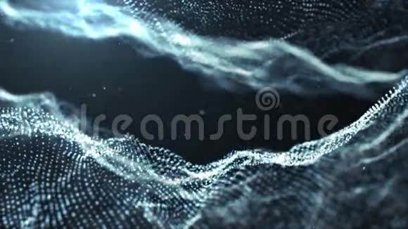 尘埃抽象的光运动标题电影背景视频的预览图