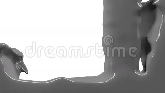 灰色油漆填充屏幕隔离在白色全高清与阿尔法通道视频的预览图