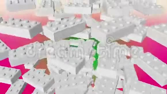 白色抽象玩具块视频的预览图