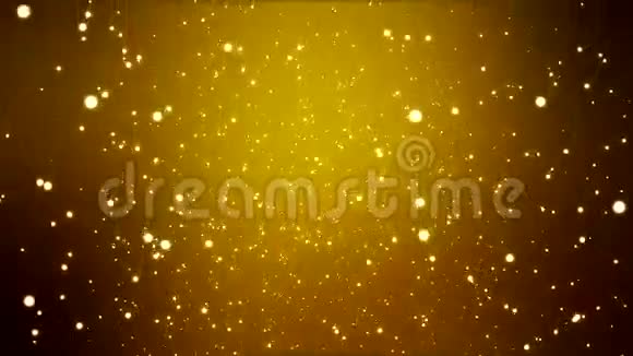 金色背景下雪花的视频动画视频的预览图
