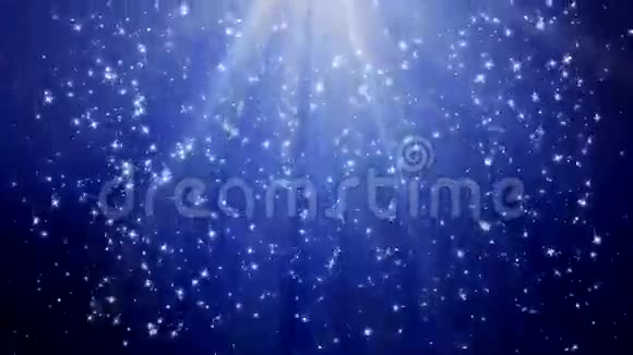 圣诞节雪背景蓝色视频的预览图